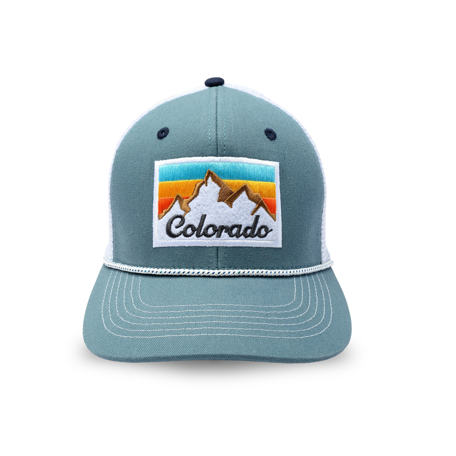 CO Peak Hat Blue/White - 1FRONT