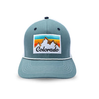 CO Peak Hat Blue/White - 1FRONT