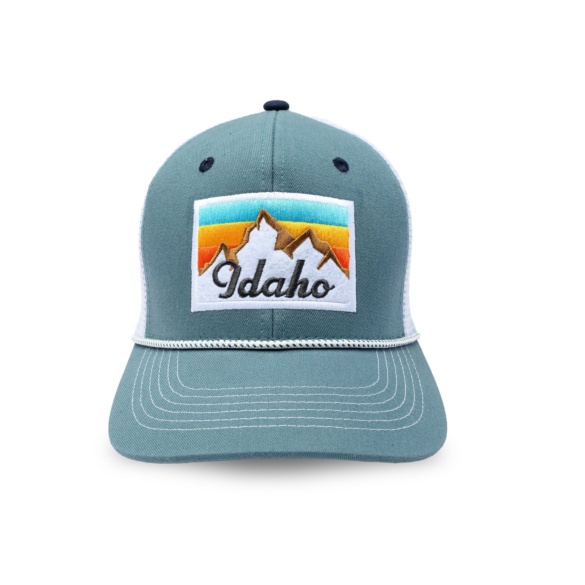 ID Peak Hat Blue/White - 1FRONT