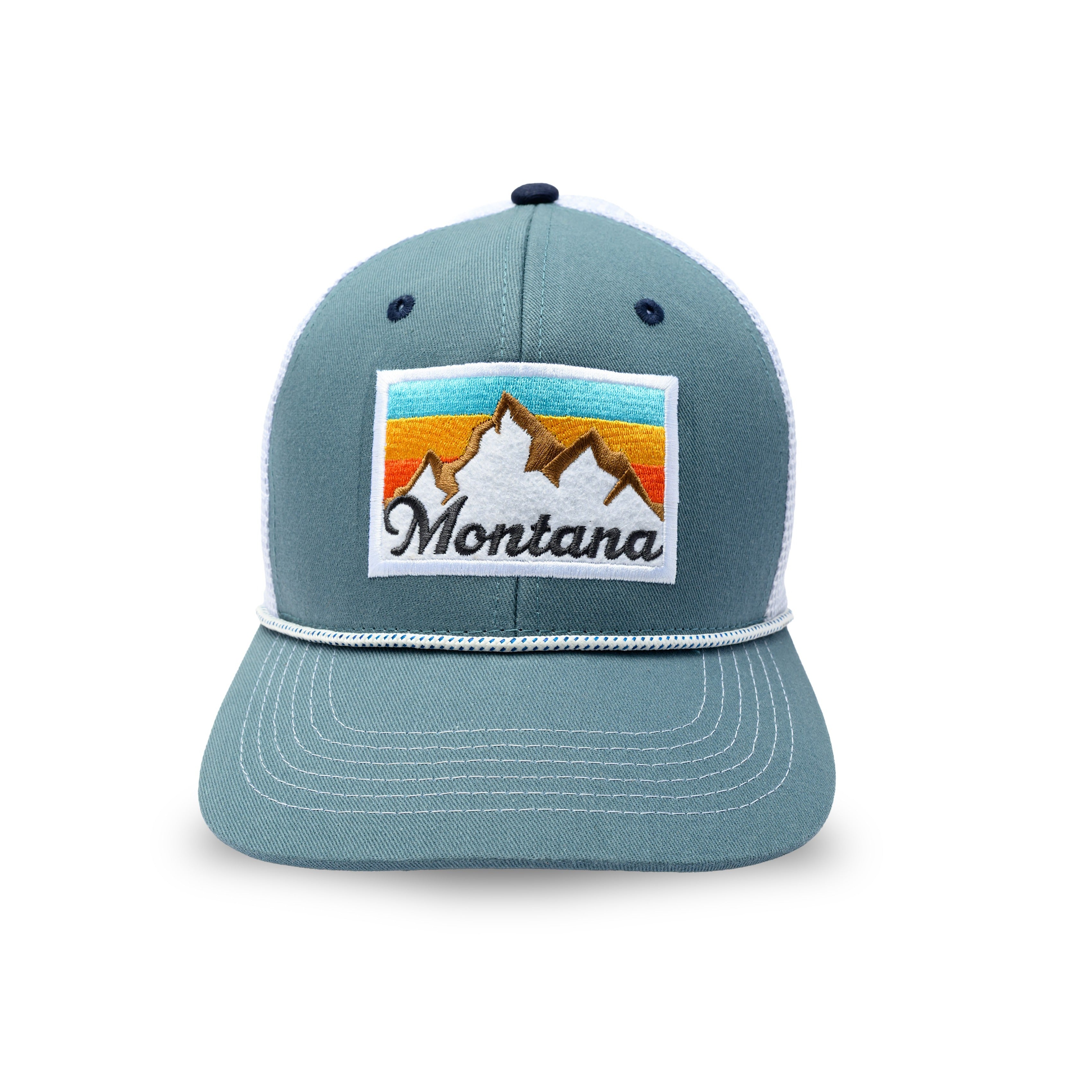 MT Peak Hat Blue/White - 1FRONT