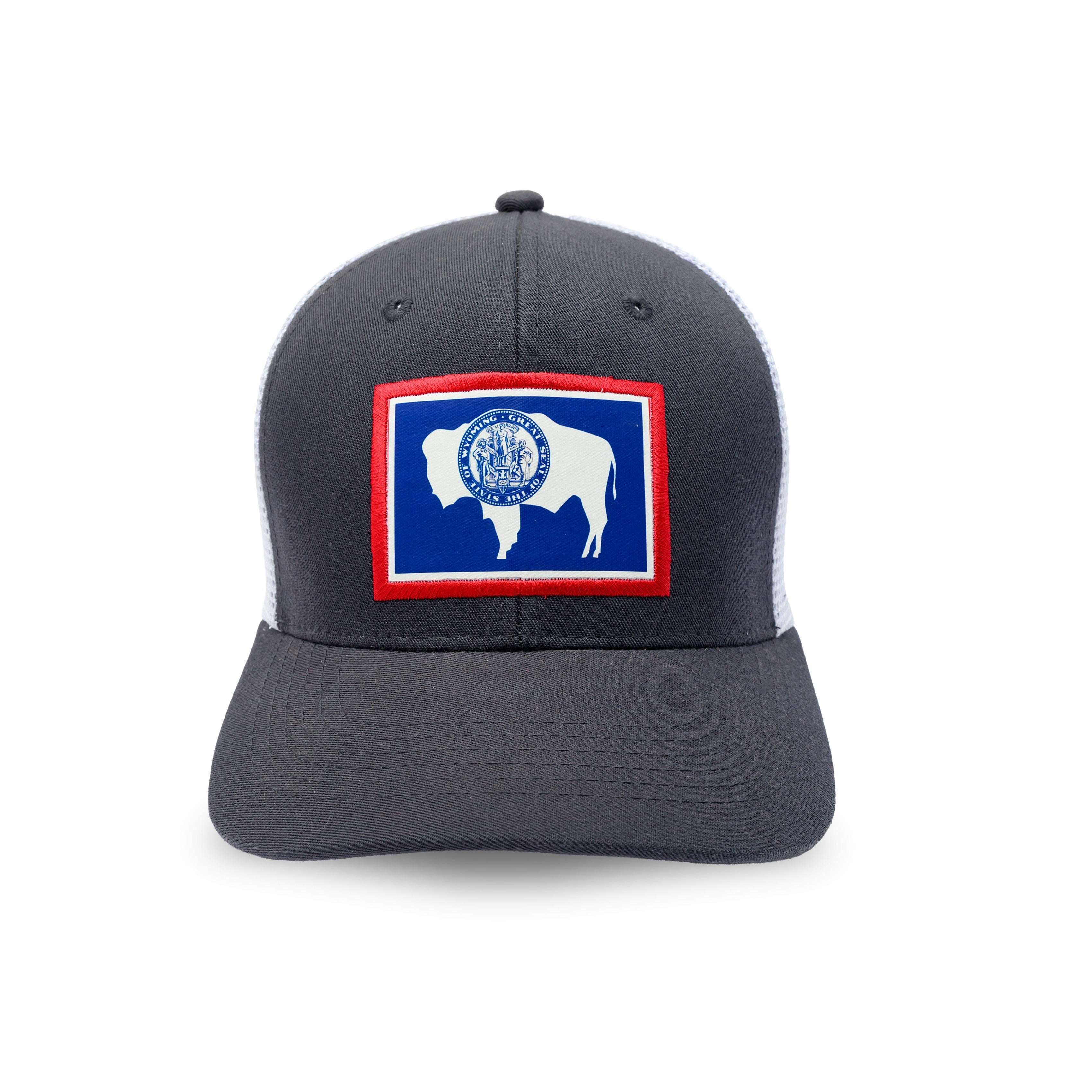 WY Flag Navy-White - 1FRONT