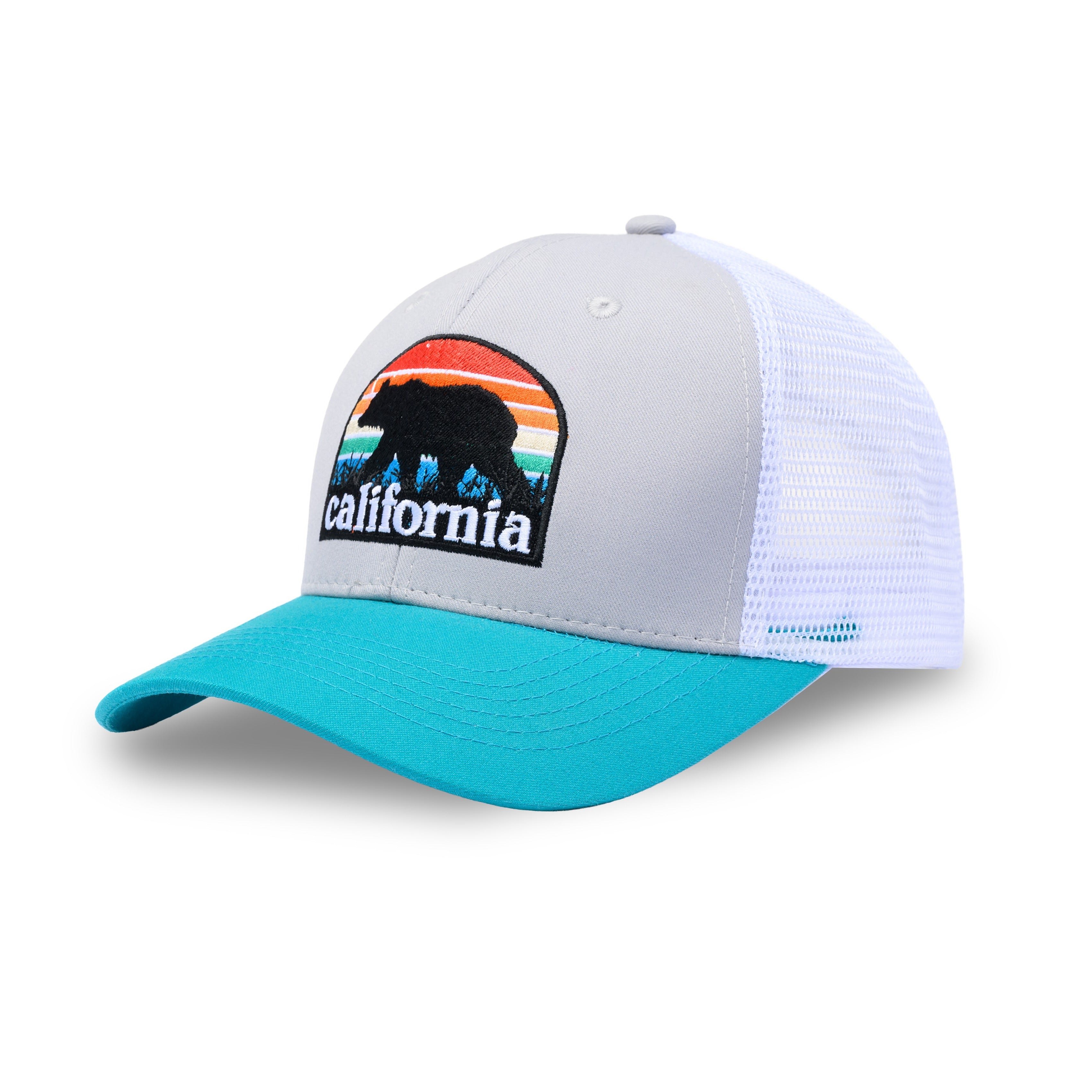 CA Bear Sage-White - 2PATCH