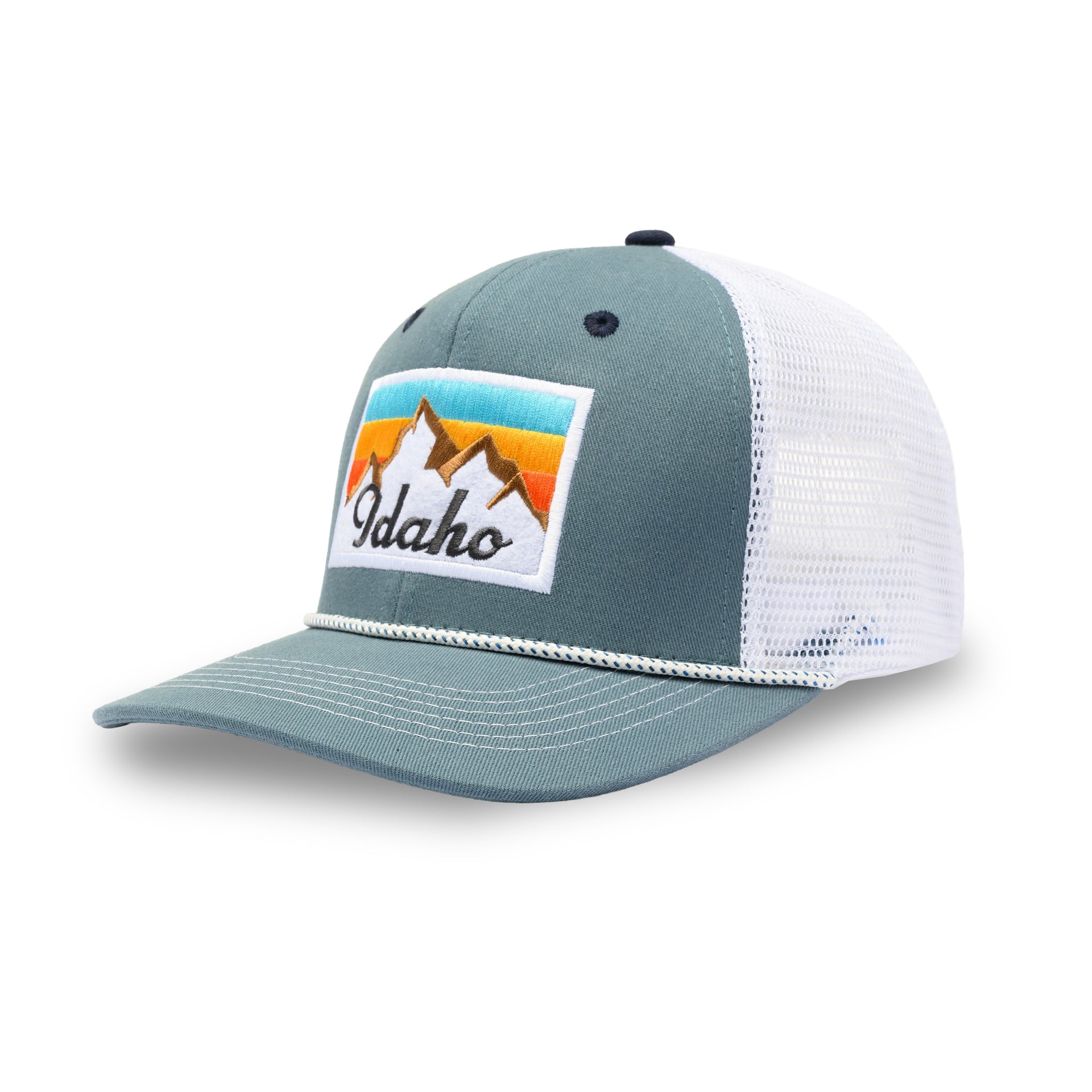 ID Peak Hat Blue/White - 2PATCH