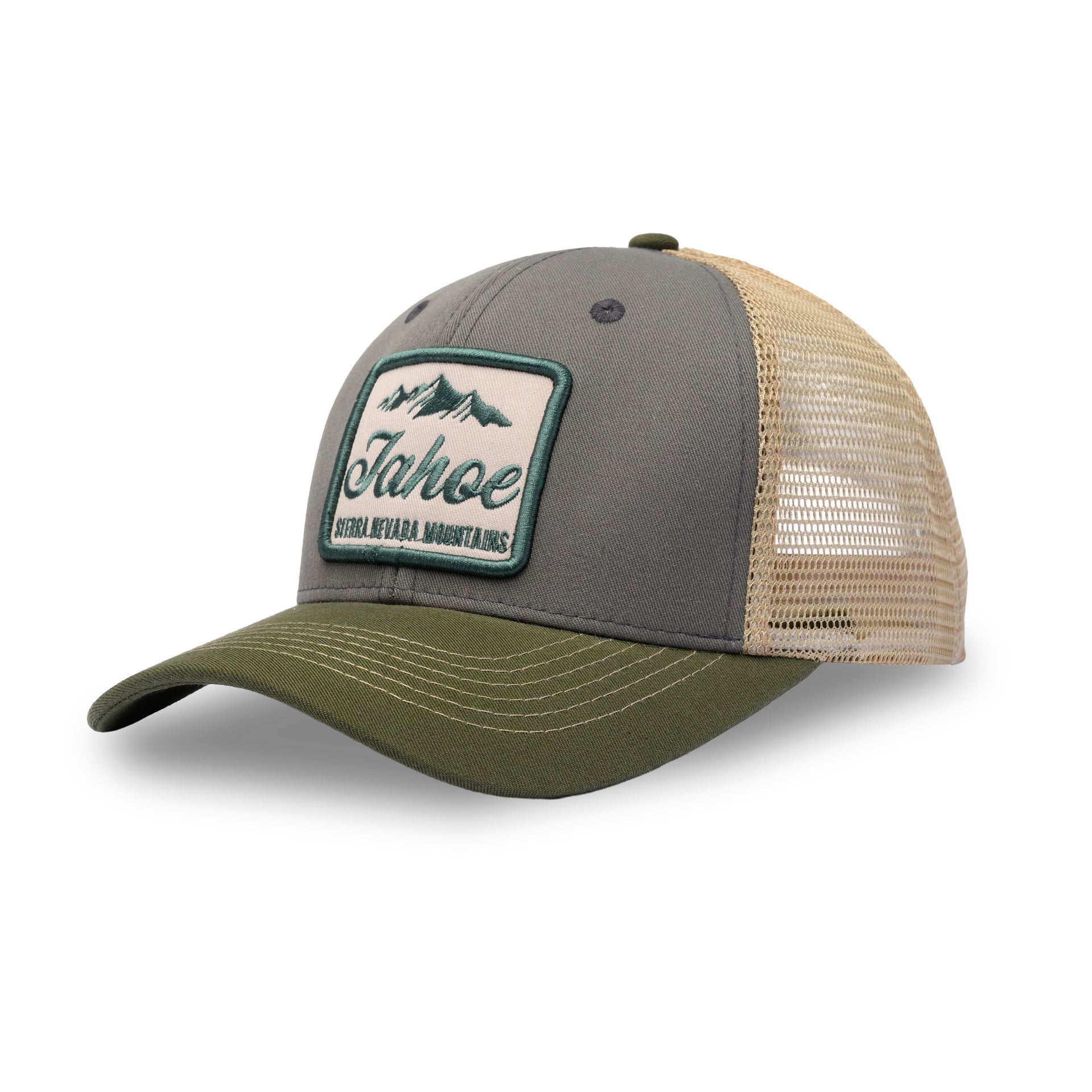 CA Lake Tahoe Olive/Grey - 2PATCH