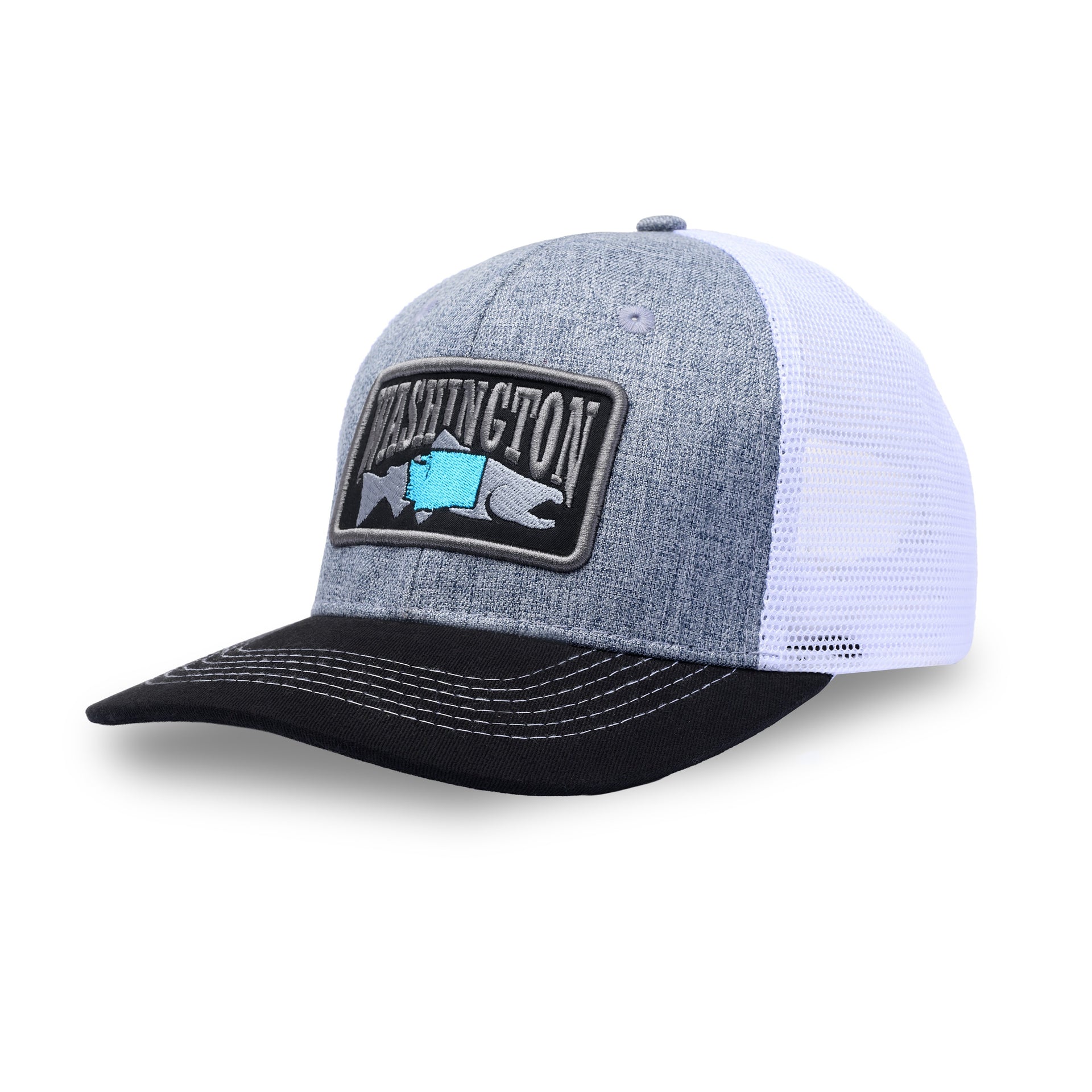WA Salmon Heather-White - 2PATCH
