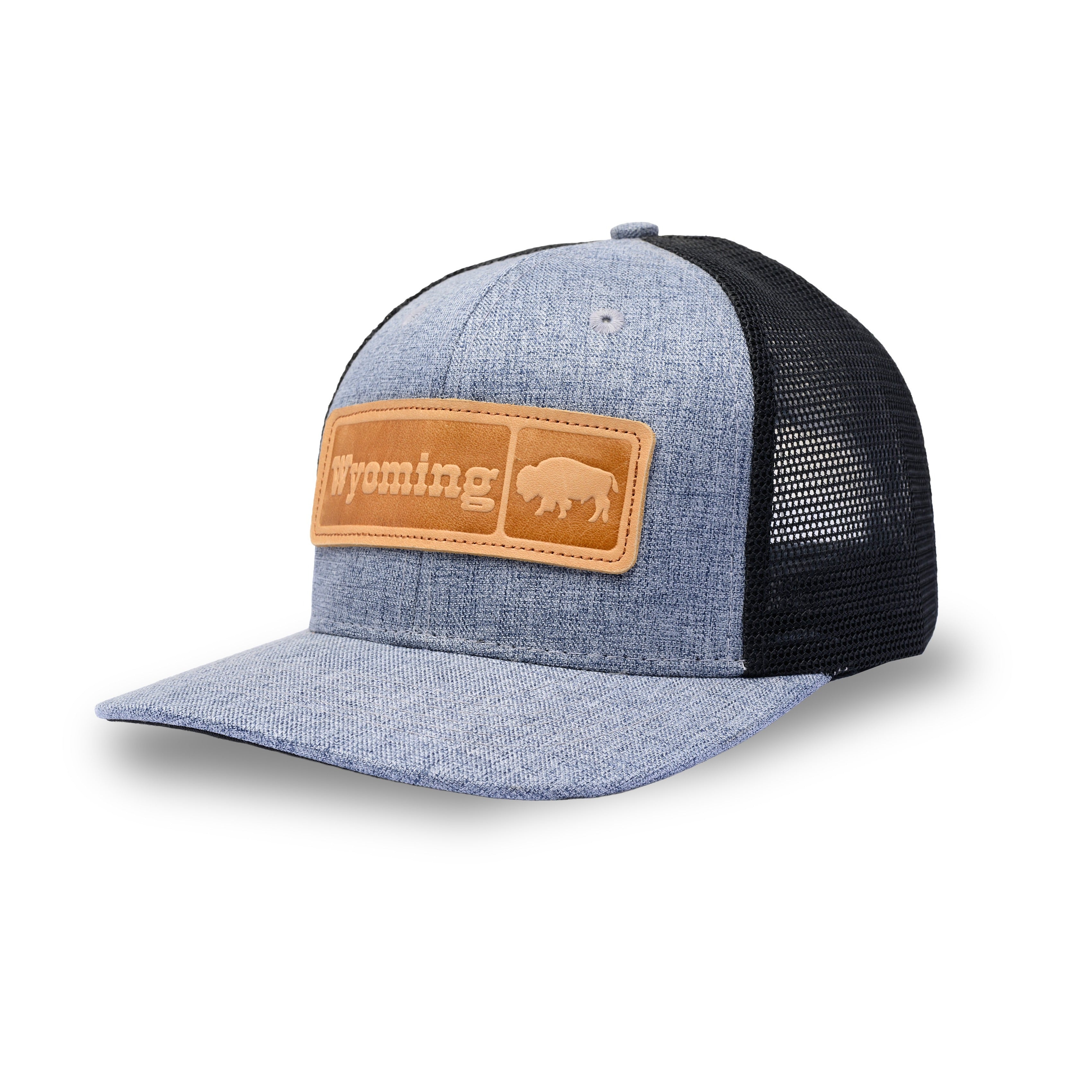WY Bison Heather-Black - 2PATCH
