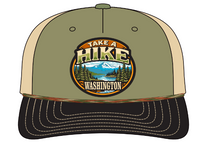 WA Take a Hike-Olive-Black-Khaki Mesh