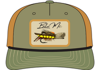 Bite Me-Olive-Lt Brown Mesh