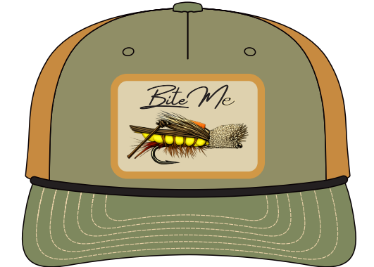 Bite Me-Olive-Lt Brown Mesh