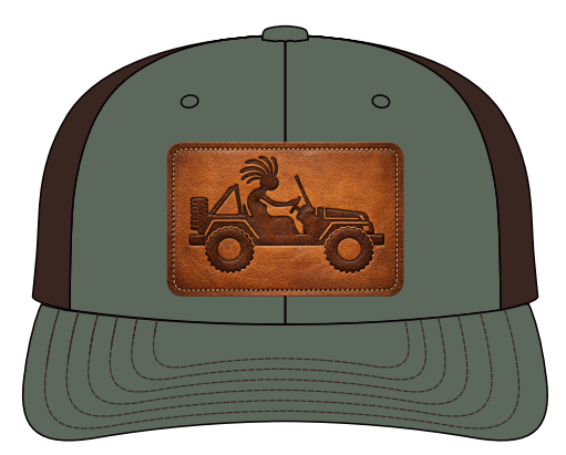 ATV Kokopelli-Black-khaki mesh