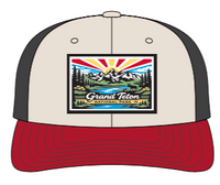 NP Grand Teton WL-Stone-Red-Charcoal Mesh