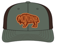 MT BISON-DK Green-Brown mesh
