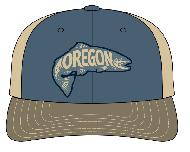 OR TROUT-Blue-Olive-Khaki Mesh