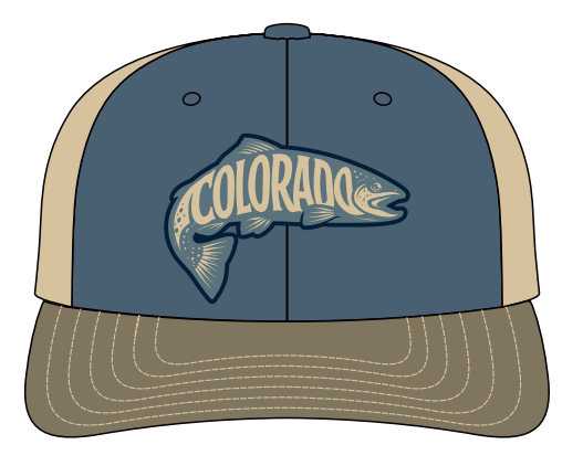 CO TROUT-Blue-Olive-Khaki Mesh