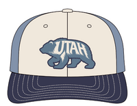 UT BEAR-Cream-Navy-Blue Mesh