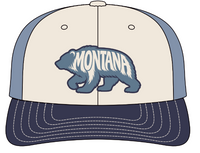 MT BEAR-Cream-Navy-Blue Mesh
