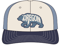 OR BEAR-Cream-Navy-Blue Mesh