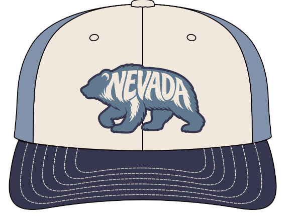 NV BEAR-Cream-Navy-Blue Mesh