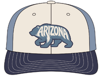 AZ BEAR-Cream-Navy-Blue Mesh