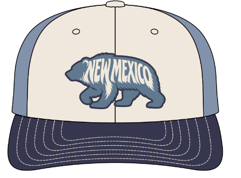 NM BEAR-Cream-Navy-Blue Mesh