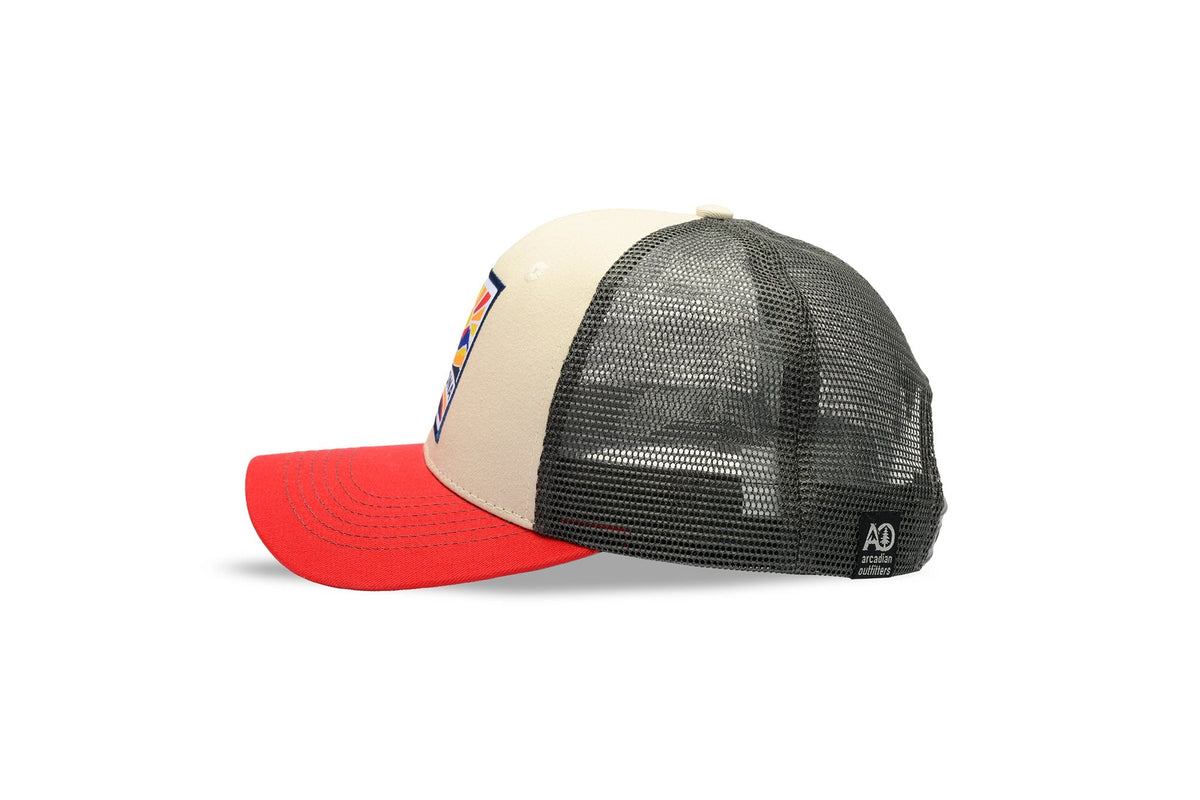 AZ WL-Stone-Red-Charcoal Mesh - side