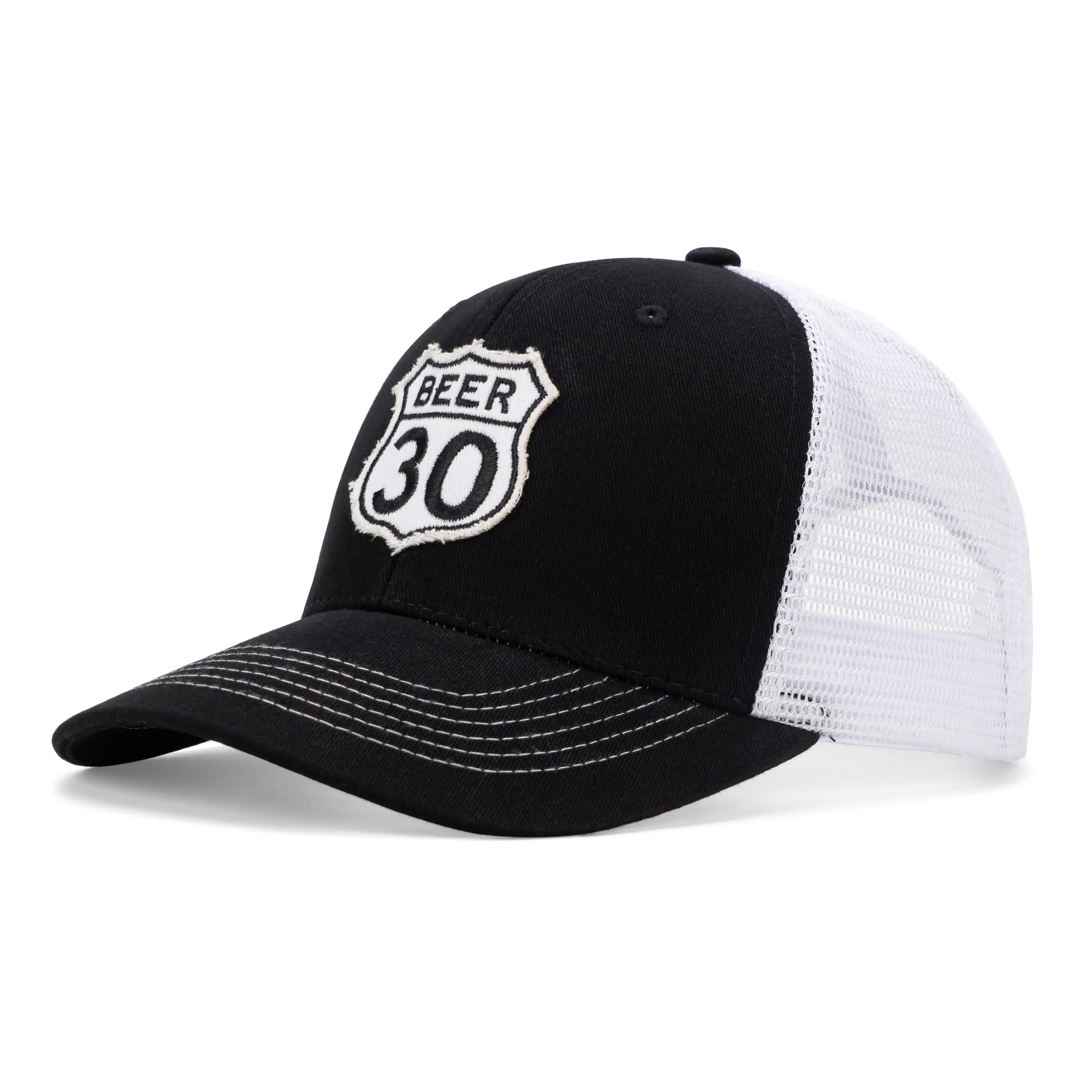 CA Beer 30 Black-White Trucker