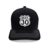 CA Beer 30 Black-White Trucker