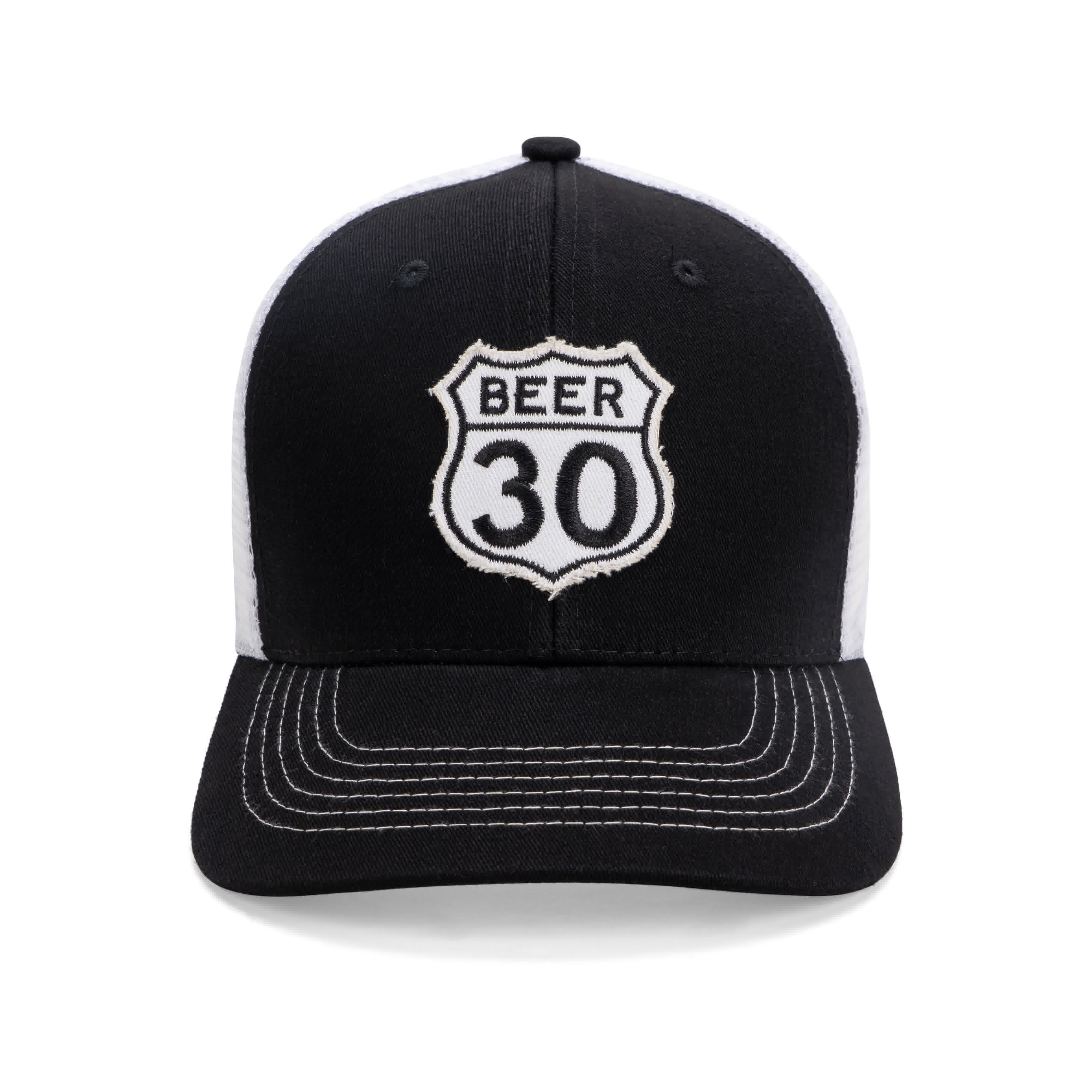 CA Beer 30 Black-White Trucker