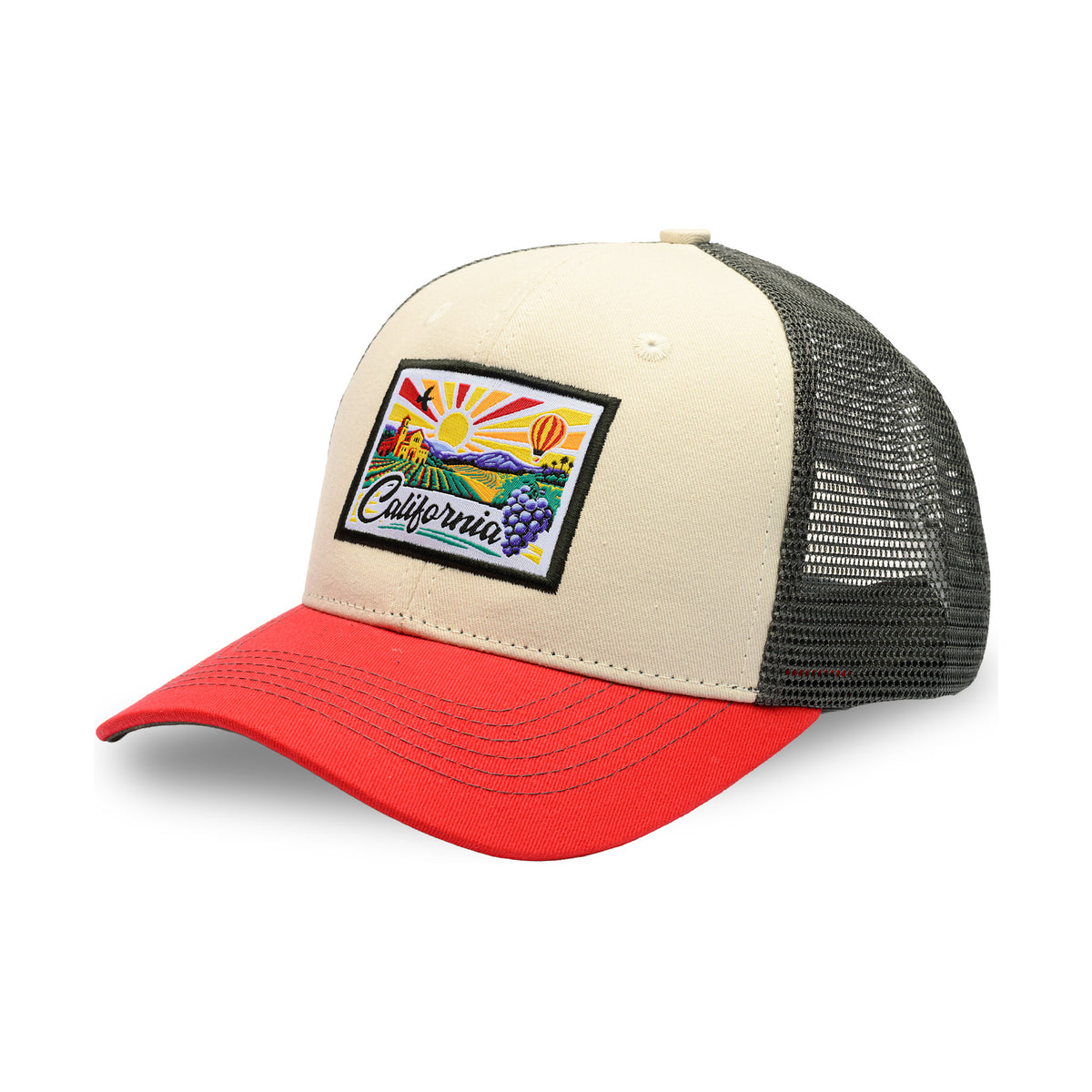 CA WL-Stone-Red-Charcoal Mesh