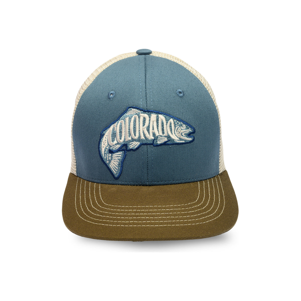 CO TROUT-Blue-Olive-Khaki Mesh