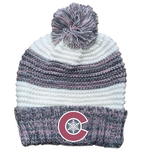CO Pink Snowflake Beanie