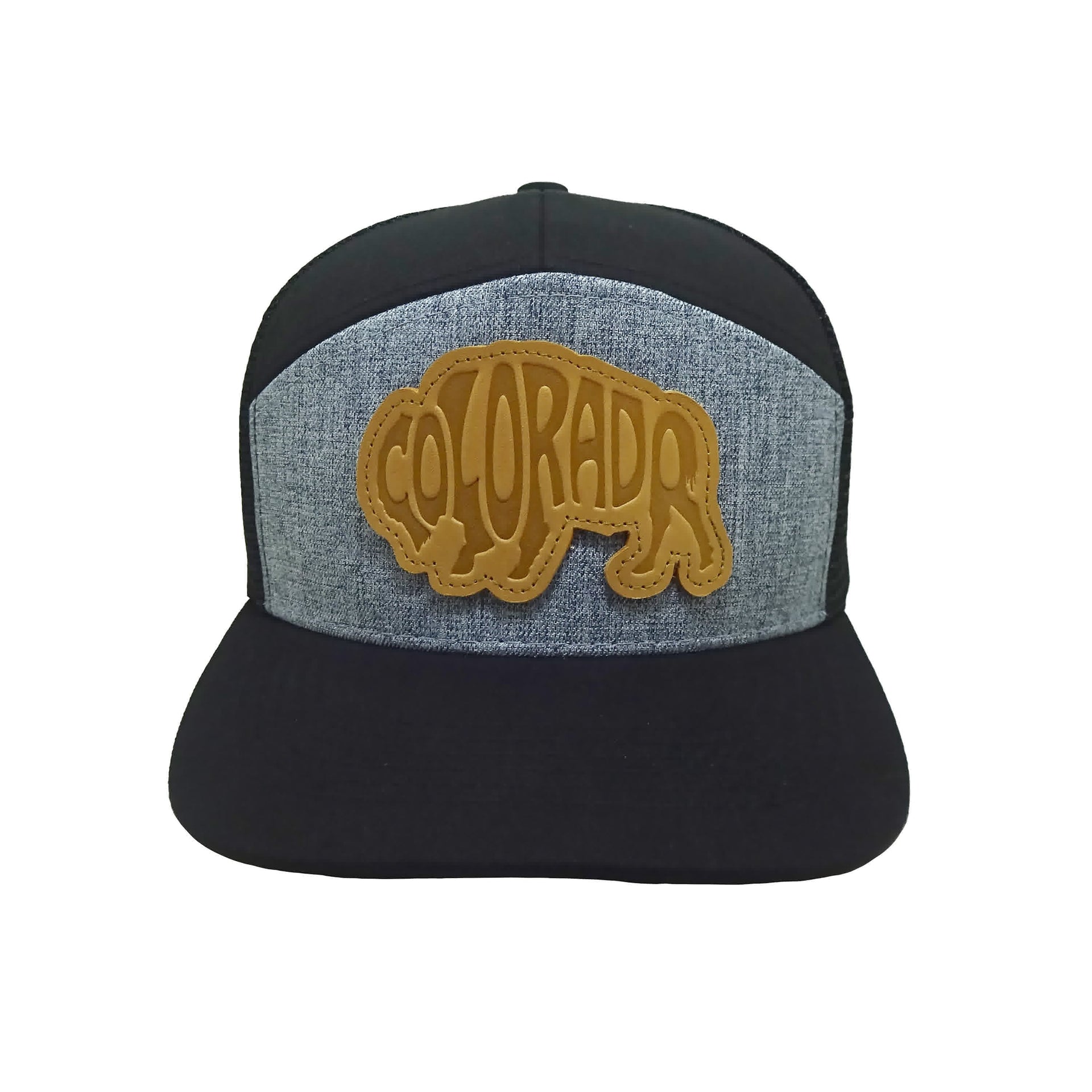 CO Bison-7 Panel Heather-Black