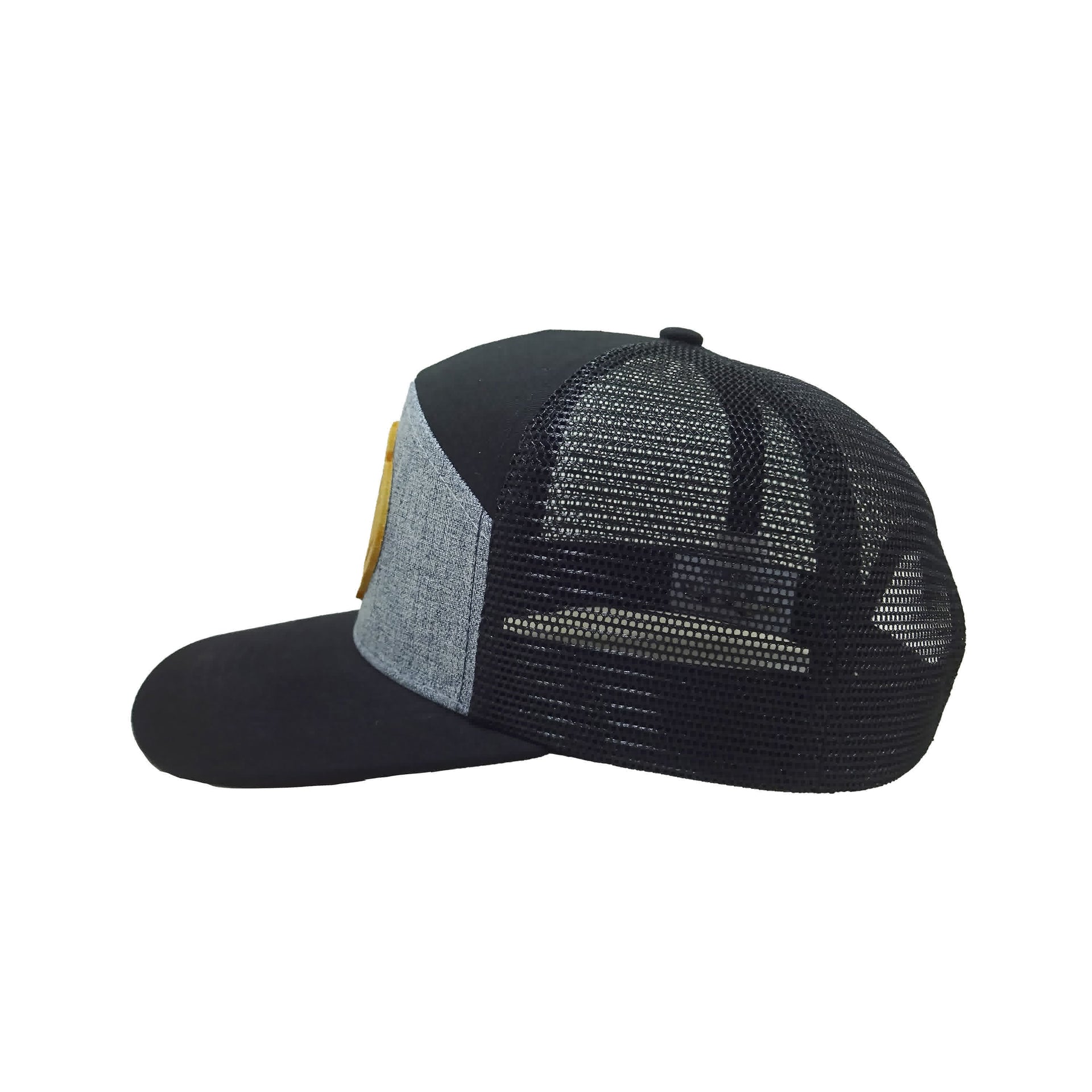 CO Bison-7 Panel Heather-Black
