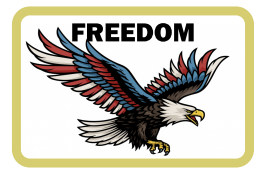 Freedom Eagle Velcro Patch