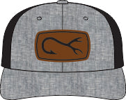 HOOK AND HORN HEATHER LEATHER PATCH