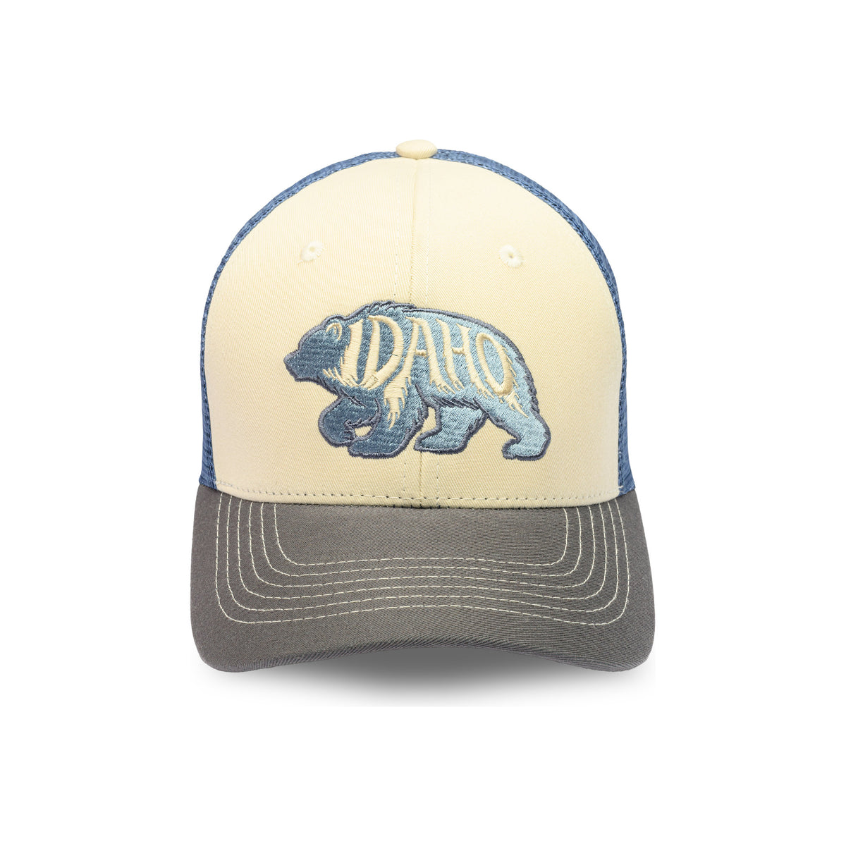 ID BEAR-Cream-Navy-Blue Mesh