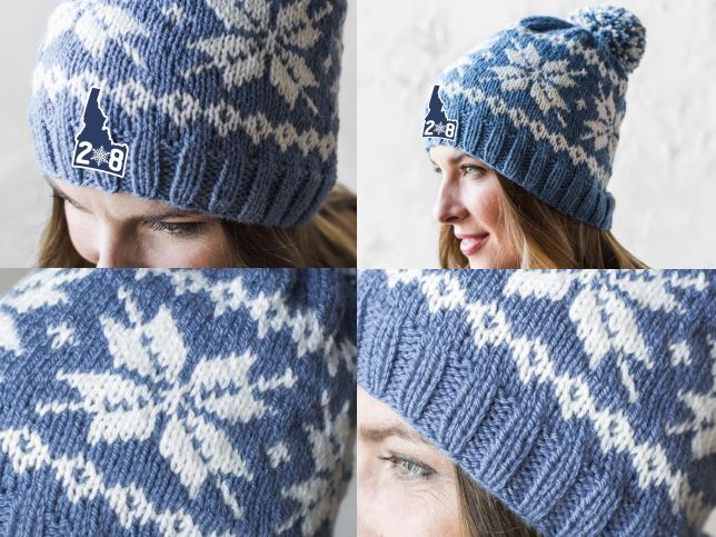 ID Snowflake Blue Beanie