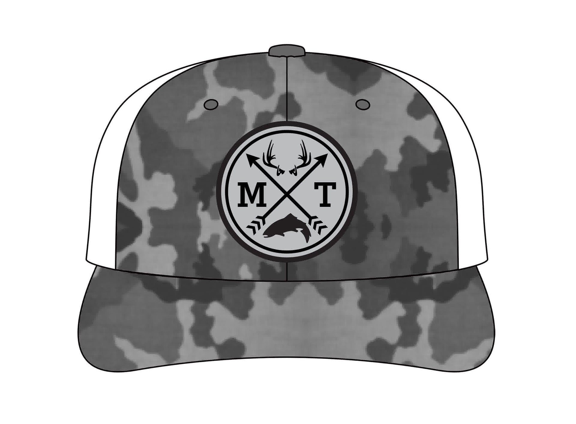 MT Arrows -Grey Camo-White