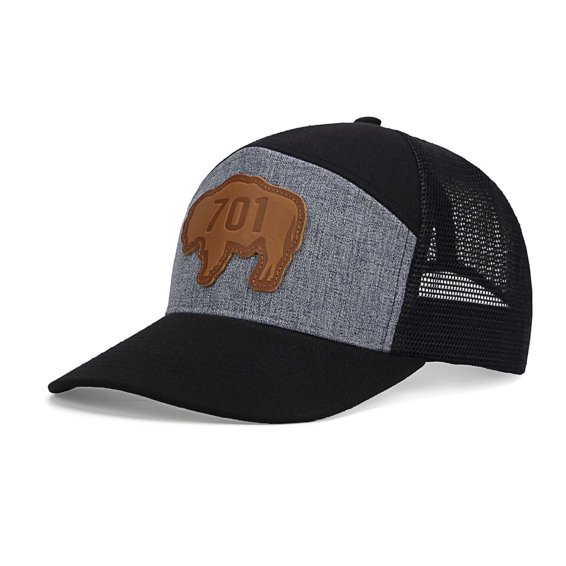 ND Bison 7 Panel Heather-Black