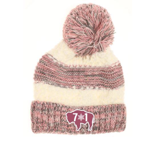 ND Pink Snowflake Beanie