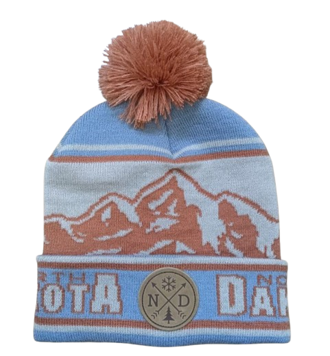 ND Arrows Blu-Terracotta Beanie