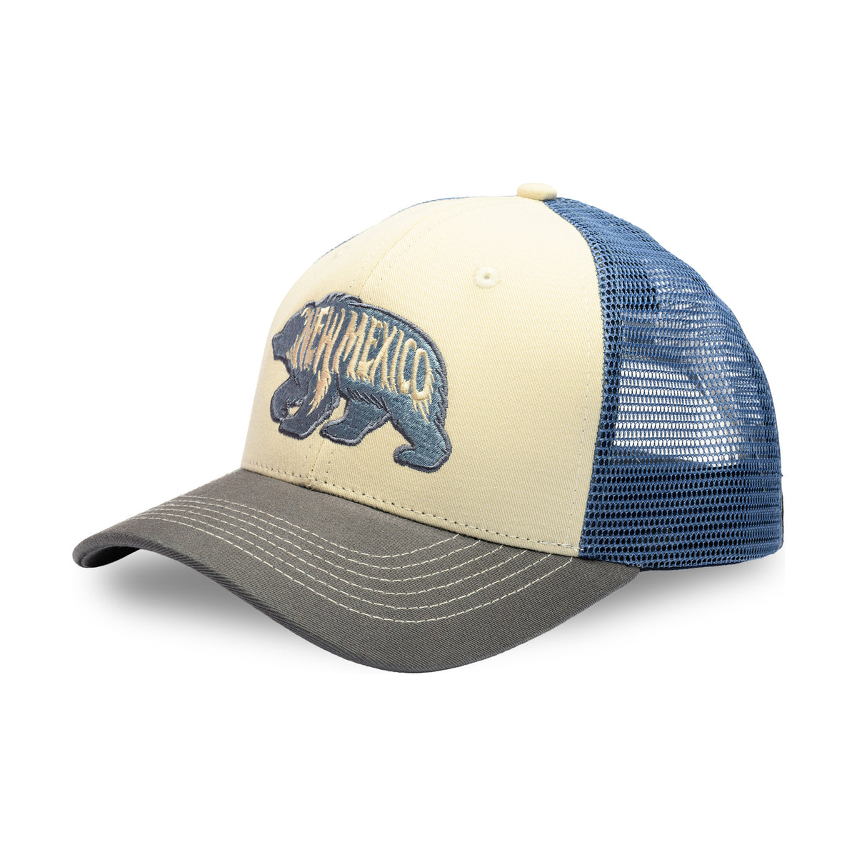 NM BEAR-Cream-Navy-Blue Mesh