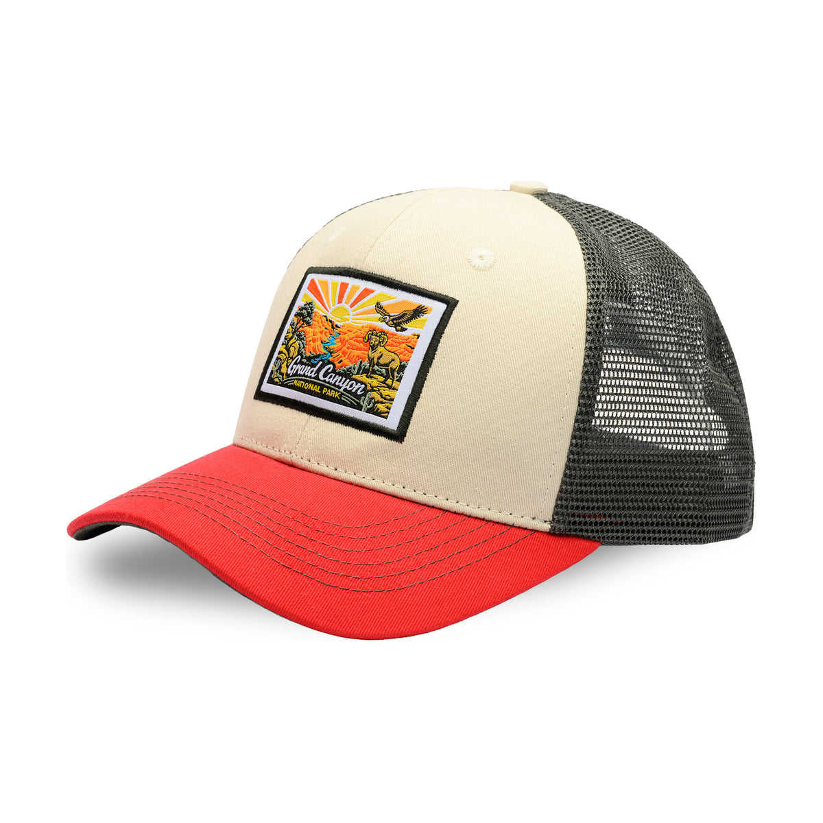 NP Grand Canyon WL-Stone-Red-Charcoal Mesh