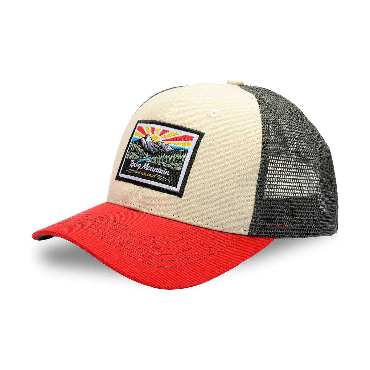 NP Rocky Mountain WL-Stone-Red-Charcoal Mesh