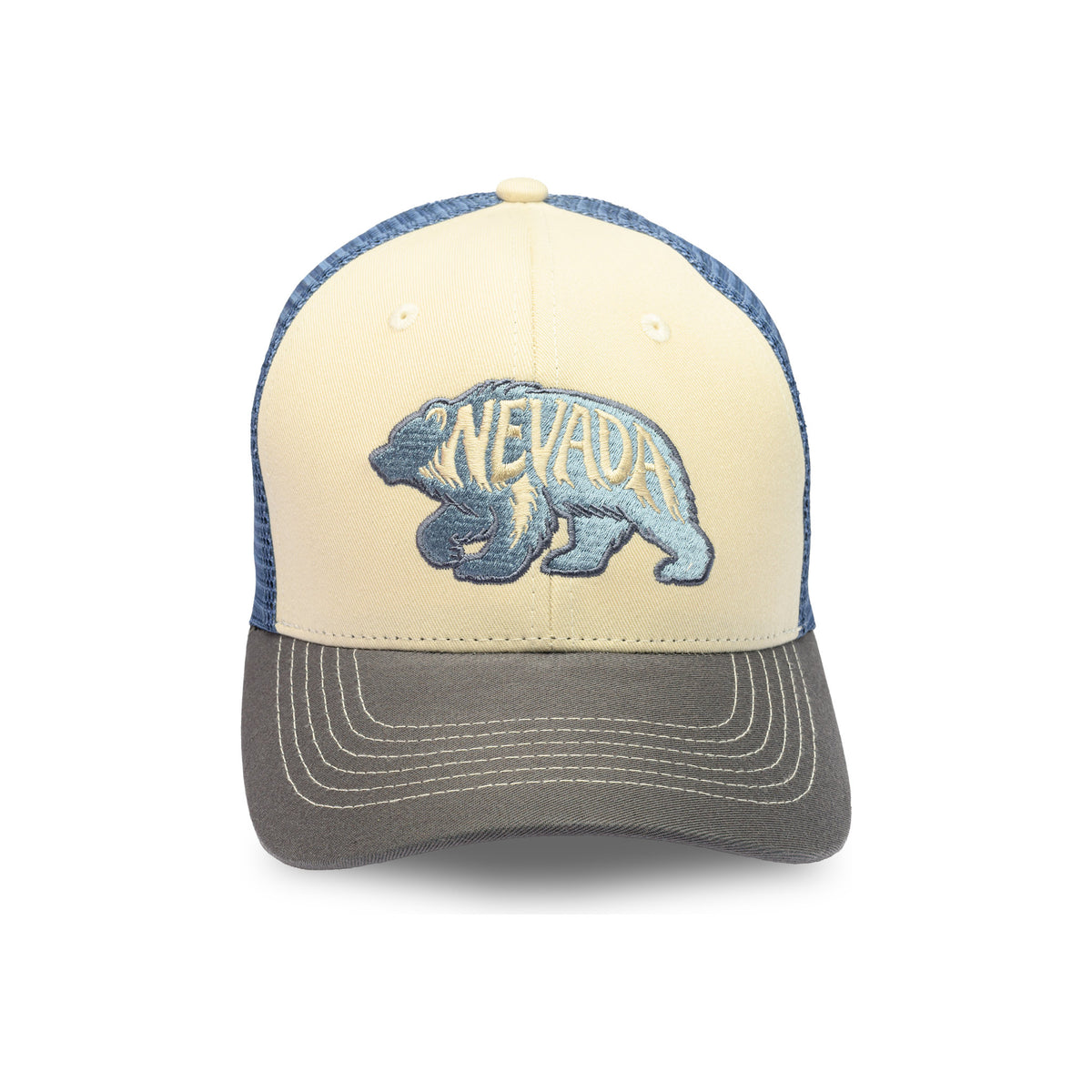 NV BEAR-Cream-Navy-Blue Mesh