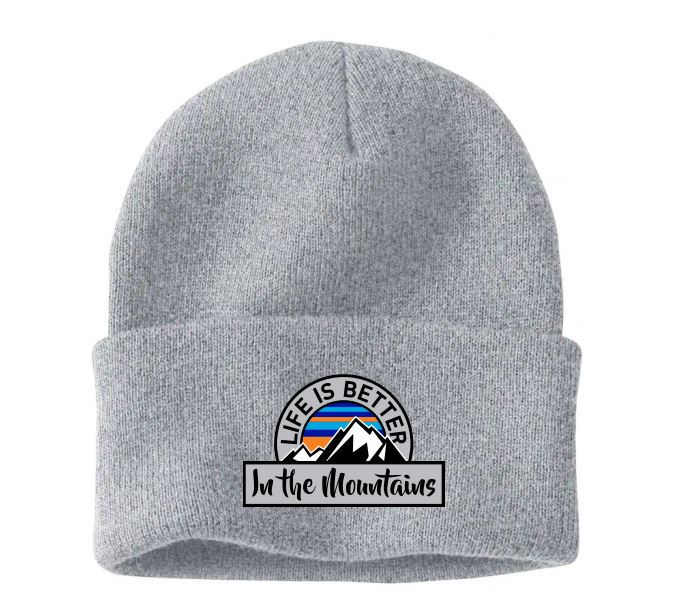 Life is Better Grey Beanie