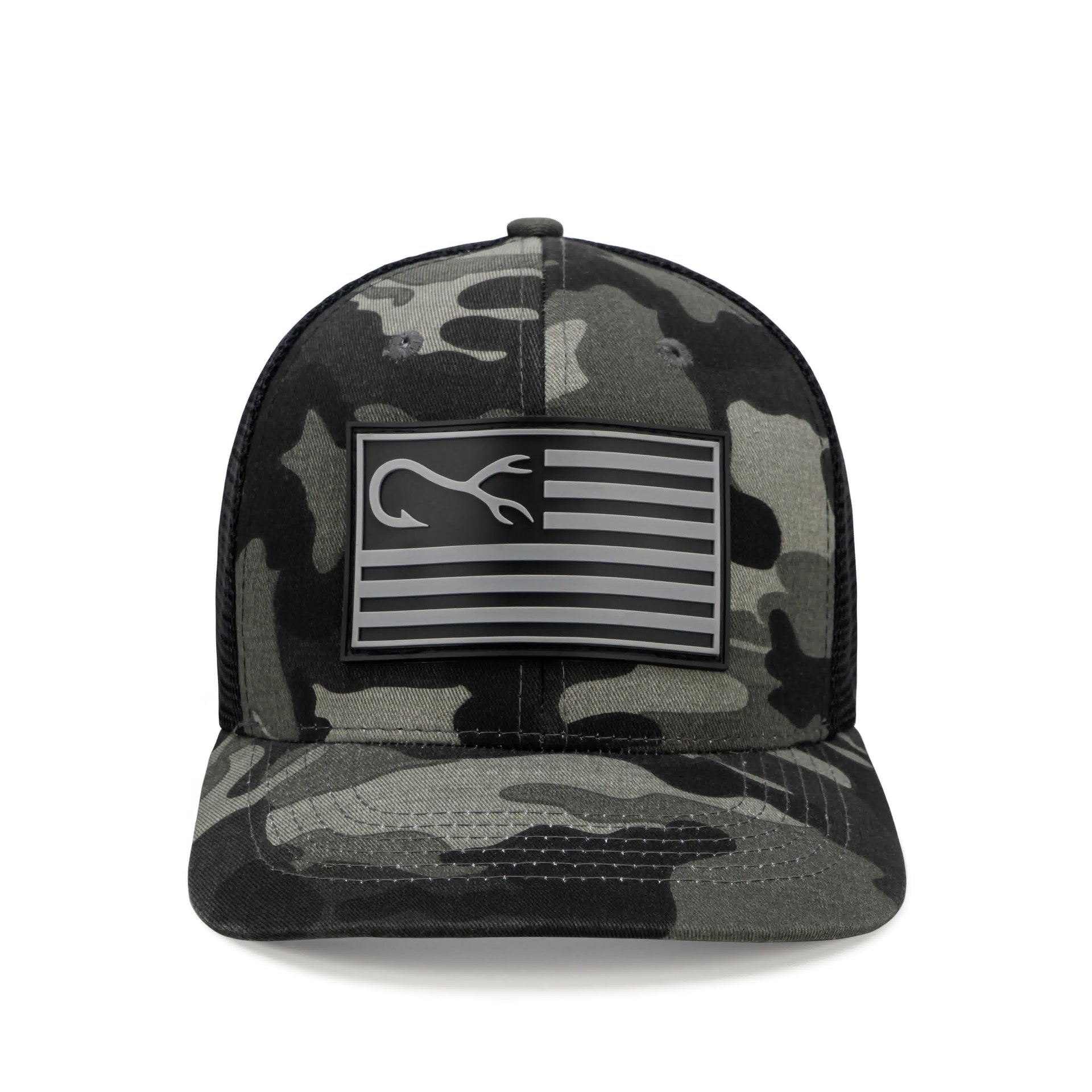 Hook Horn Flag Camo-Black