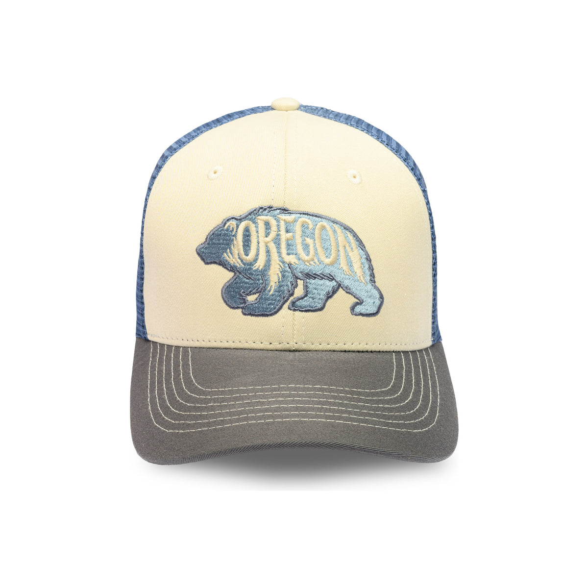 OR BEAR-Cream-Navy-Blue Mesh