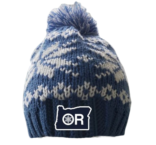 OR Blue Snowflake Beanie