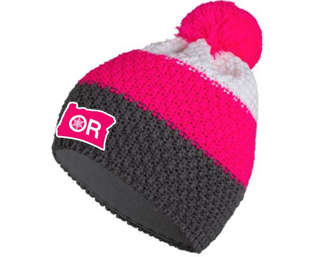 OR Youth Snowflake Pink Beanie